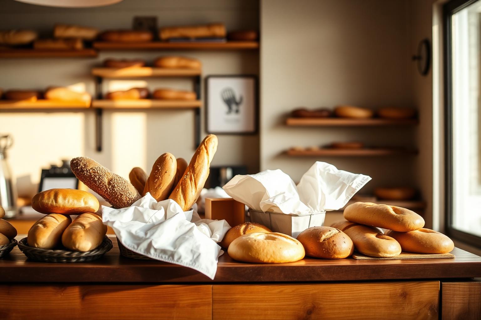 Vers brood en gebak op de toonbank van Code Bakery